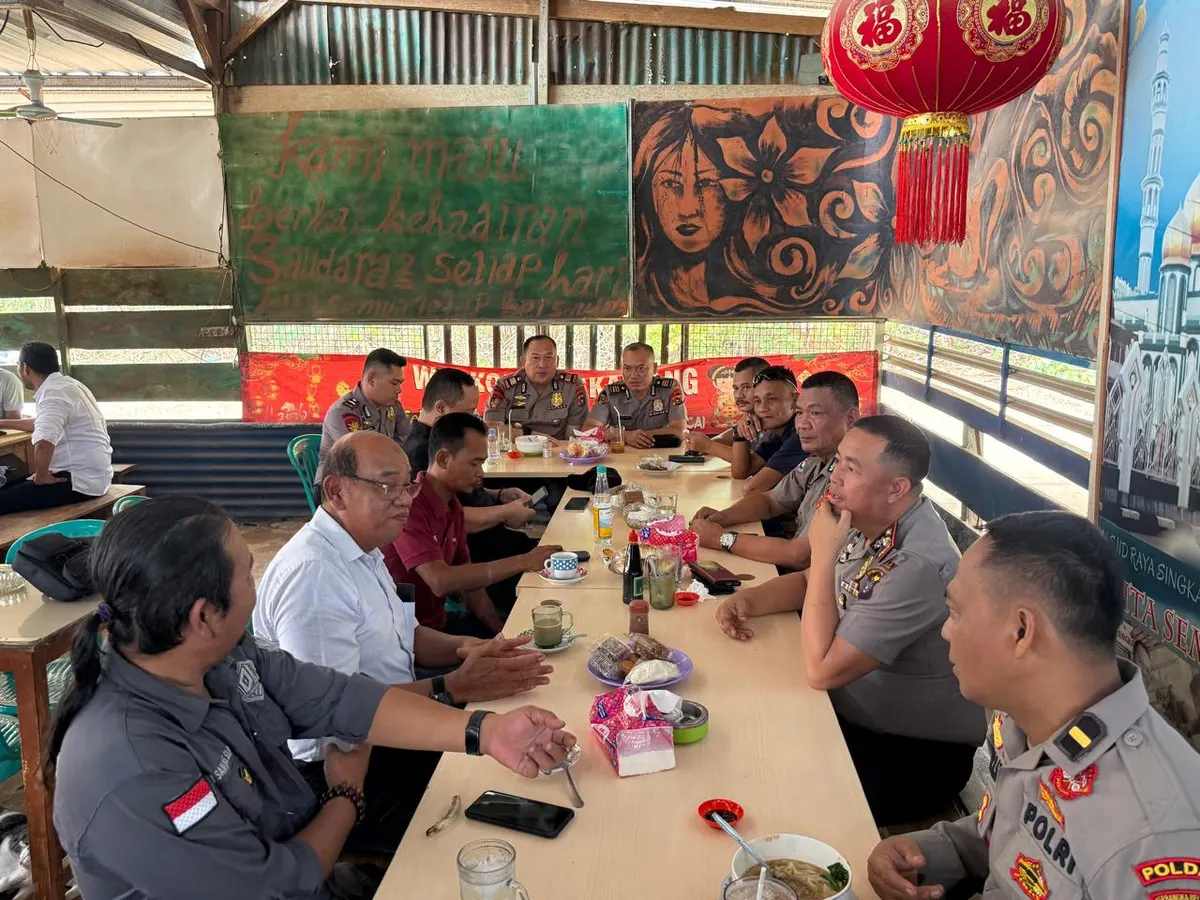 Polres Bangka Selatan Ajak Warga Toboali Ngopi Bareng Demi Jaga Kamtibmas